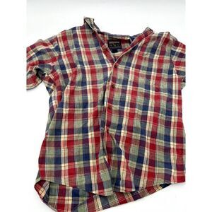 Woolrich Polo T-Shirt‎ Men's Large Multicolor Long Sleeves Button Down Collared